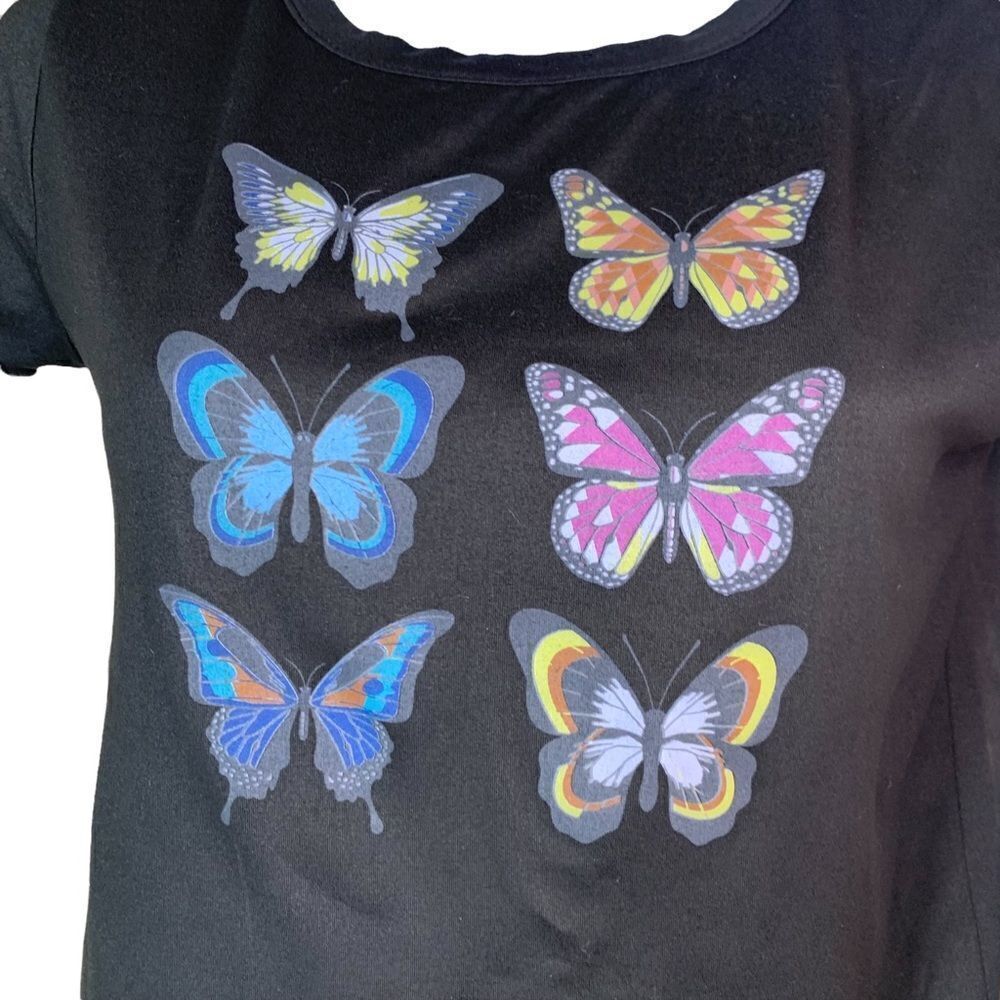 Ruby & Lace short sleeve Butterfly Crop Top - Picture 2 of 6
